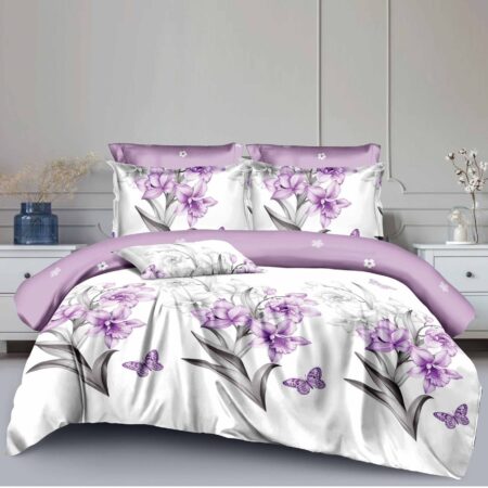 Lenjerie de pat dublu cu Elastic Bumbac FINET 6 piese Lenjerie de pat dublu cu Elastic Bumbac FINET 6 piese